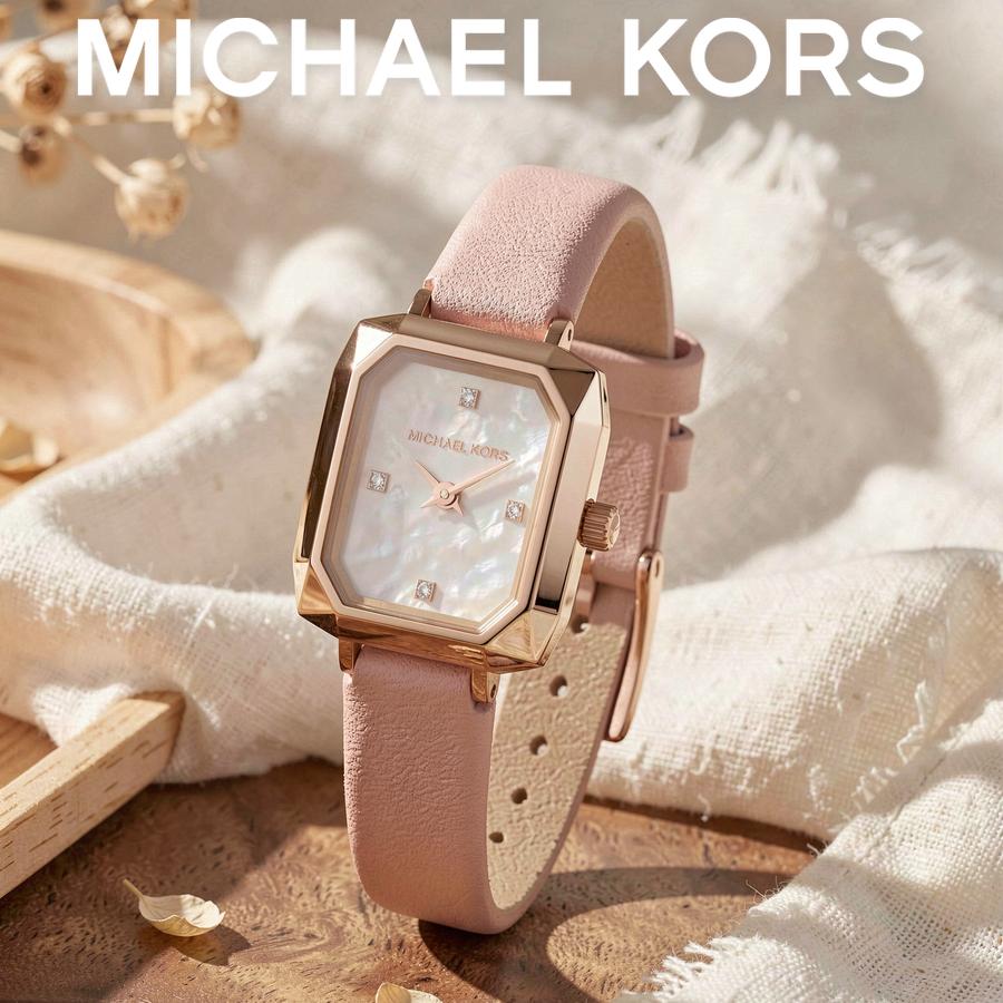 Michael Kors Женские кварцевые часы Alane Белые (Перламутр) Циферблат Кожаный ремешок 22 мм MK2923