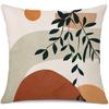 Printed Throw Pillow Case For Sofa Nordic Leaves Style Cushion Cover Pillow Case Home Decor 18 X 18 inches