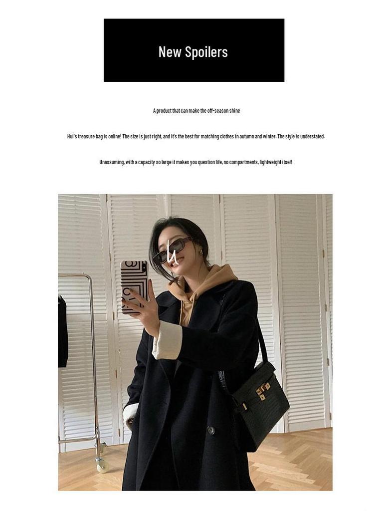 2024 Genuine Leather Women's Classic Tofu Crossbody Bag - Fashionable, Versatile, Small Square Handbag