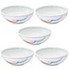 Mino Ware Dinnerware Set of Small 12cm Microwave and Dishwasher Made In Product Number 564628 "Nishiki Togarashi" 5, Bowls, Plates, Approx. Diameter,