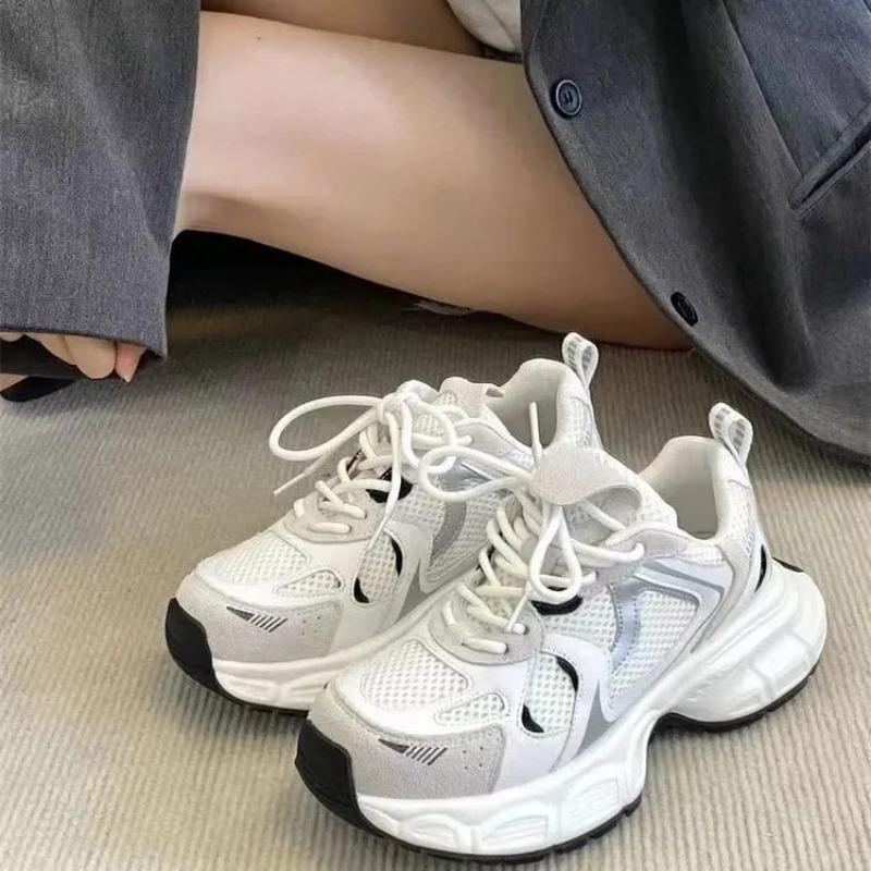 Легкие спортивные кроссовки для женщин в сеточку Campus Style Forrest Gump Daddy All-match Casual Trending Shoes
