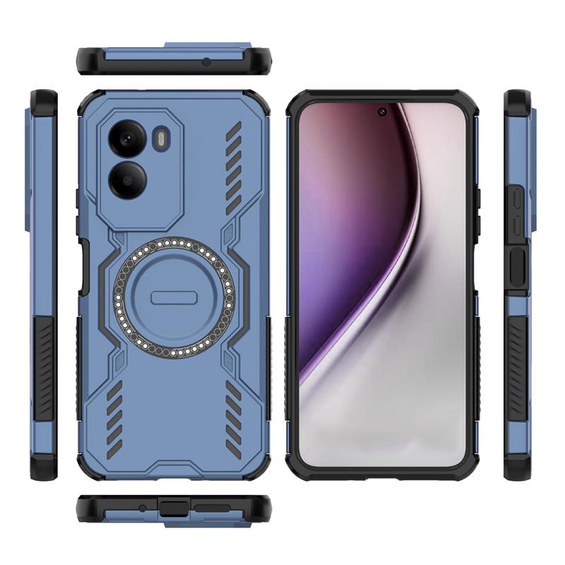 Для Xiaomi Poco M7 4G Чехол Poco M7 4G Крышка Рассеивание тепла Магнитная Беспроводная зарядка Защитные чехлы для телефона На Poco M7 Plus