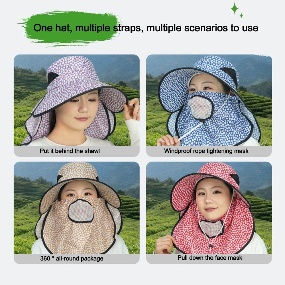 Mesh Breathable Sun Hat Wide Brim Agricultural Work Cap Portable Basin Cap Summer