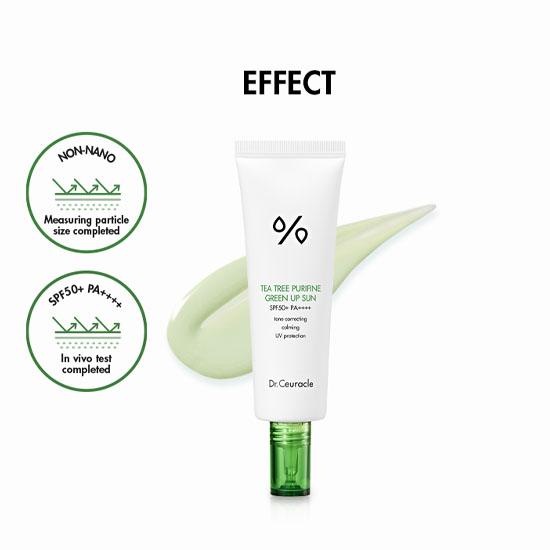 Dr.Ceuracle Tea Tree Purifine Green Up Sun SPF 50+ PA++++ 50мл