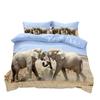 Animal Elephant Series Digital Printing 3D Three-Piece Home Textile Kit Customized
