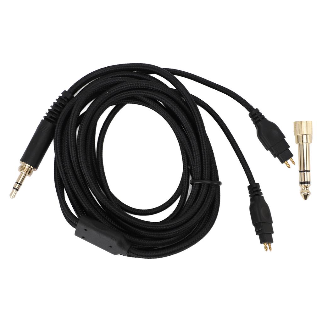 3.5mm Headphone Cable 6.56FT PVC Headphone Replacement Cable with 6.35mm To 3.5mm Adapter for HD580 