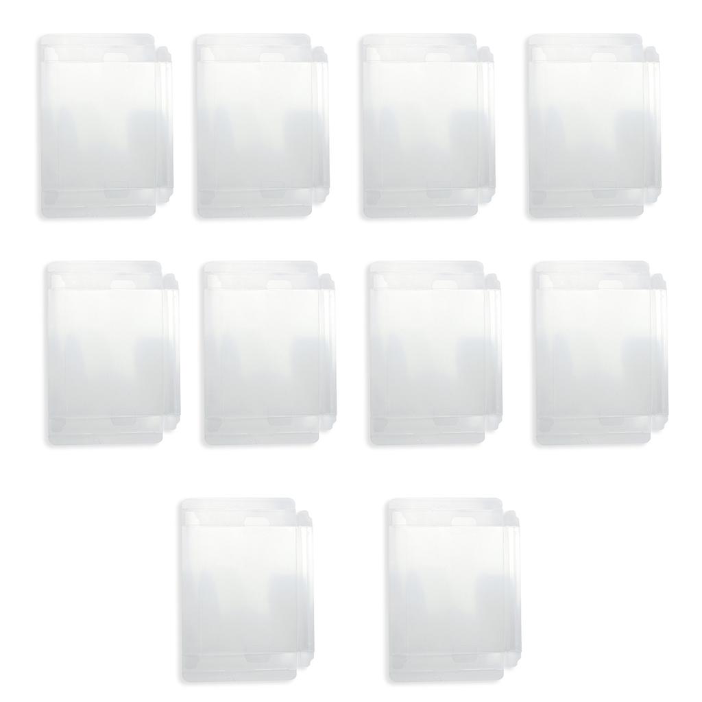 10PCS Video Game Cartridge Protectors Cover for NES Game Dust-resistant Clear PET Cartridge Display Storage Case Sleeve