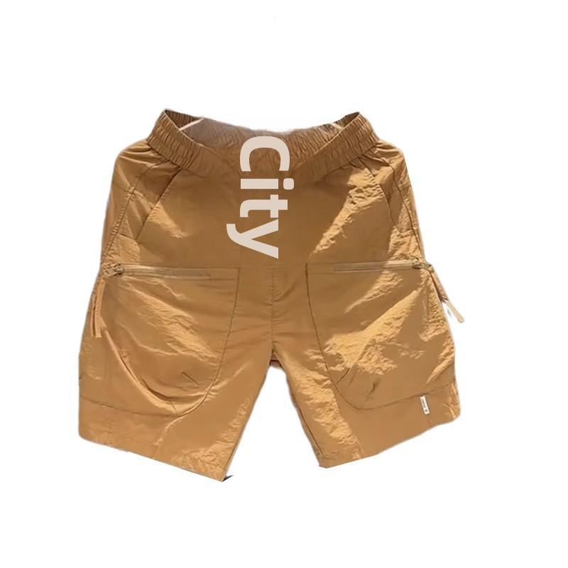 Мужские летние повседневные шорты в японском стиле с быстросохнущими карманами