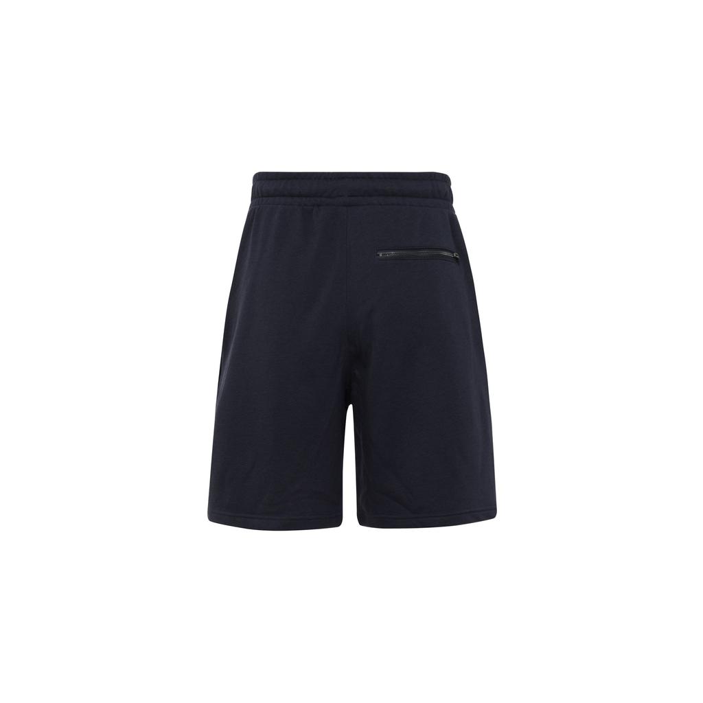 Adidas Solid Color Logo Print Drawstring Shorts Men Bottoms Blue HS4390