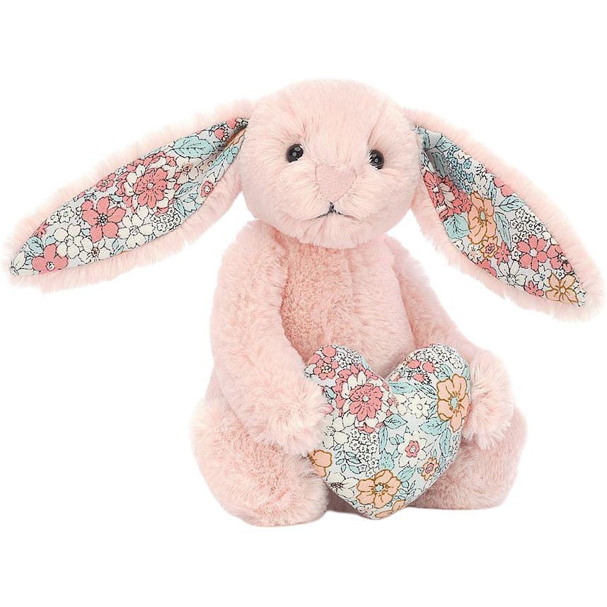 JELLYCAT Пасхальная Серия Цветочное Сердце Румяный Кролик Румяная Кукла Плюшевая Кукла Высотой 15 см