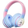 Стереонаушники для девочек, складные наушники с микрофоном и картой памяти, беспроводные наушники для ПК/планшета/ТВ/путешествий/игр