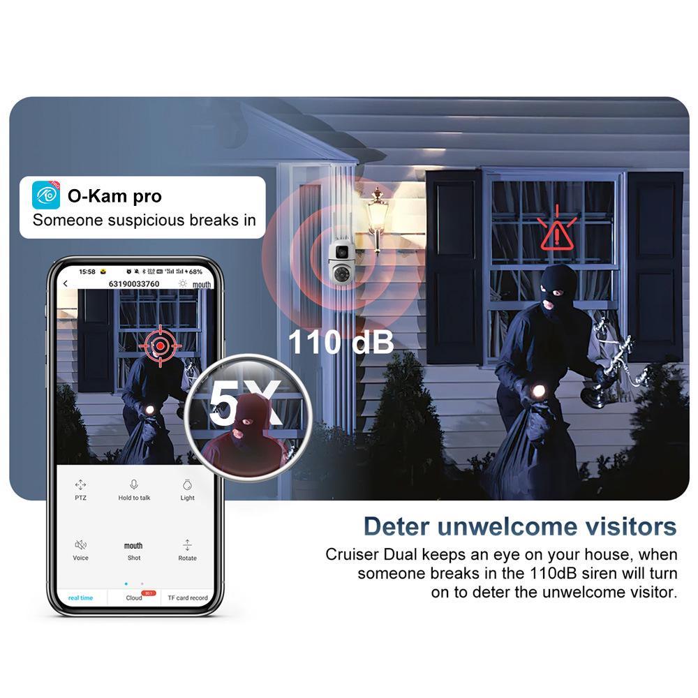 Умная HD цветная бинокулярная камера ночного видения 3 Мп с WiFi, Bluetooth и двусторонней голосовой связью