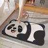 Впитывающий коврик для ванной комнаты с рисунком животных, диатомовая грязь, нескользящий коврик для туалета, износостойкий быстросохнущий коврик для входа на крыльцо