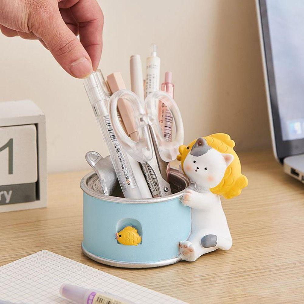 Gardening Room Decor Cartoon Animal Ornaments Pencil Stand Container School Office Supplies