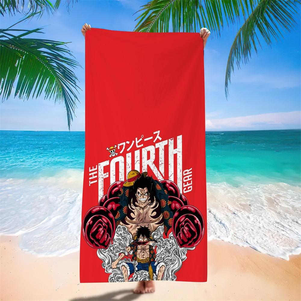 New Anime Character Printed Microfiber Beach Towel Quick Dry Water Absorbent Bath Towel