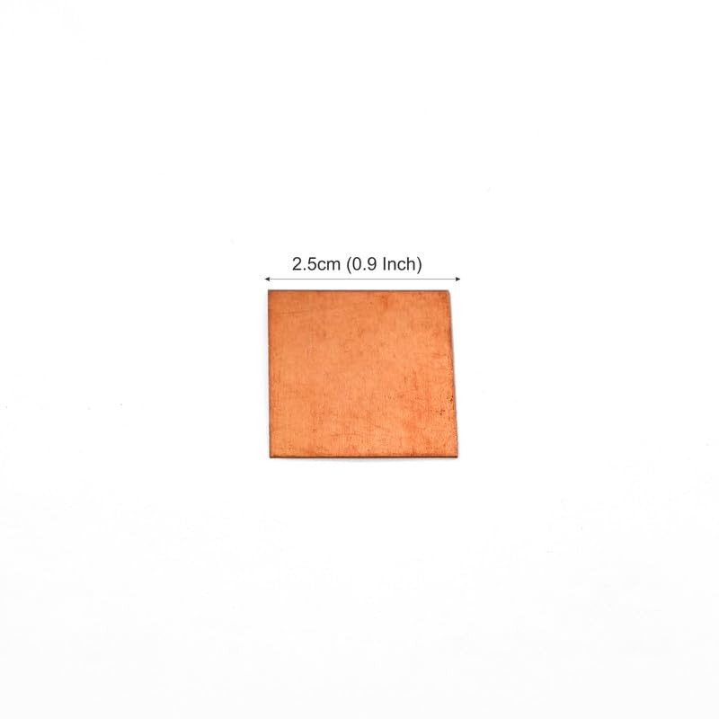 ROLIMOLI Tambe ka Chokor Tukra | Pure Copper Square Piece for Pooja & lal kitab Remedy and Astrology (Size : 2.5cm | Weight : 3.3gm Approxe per p