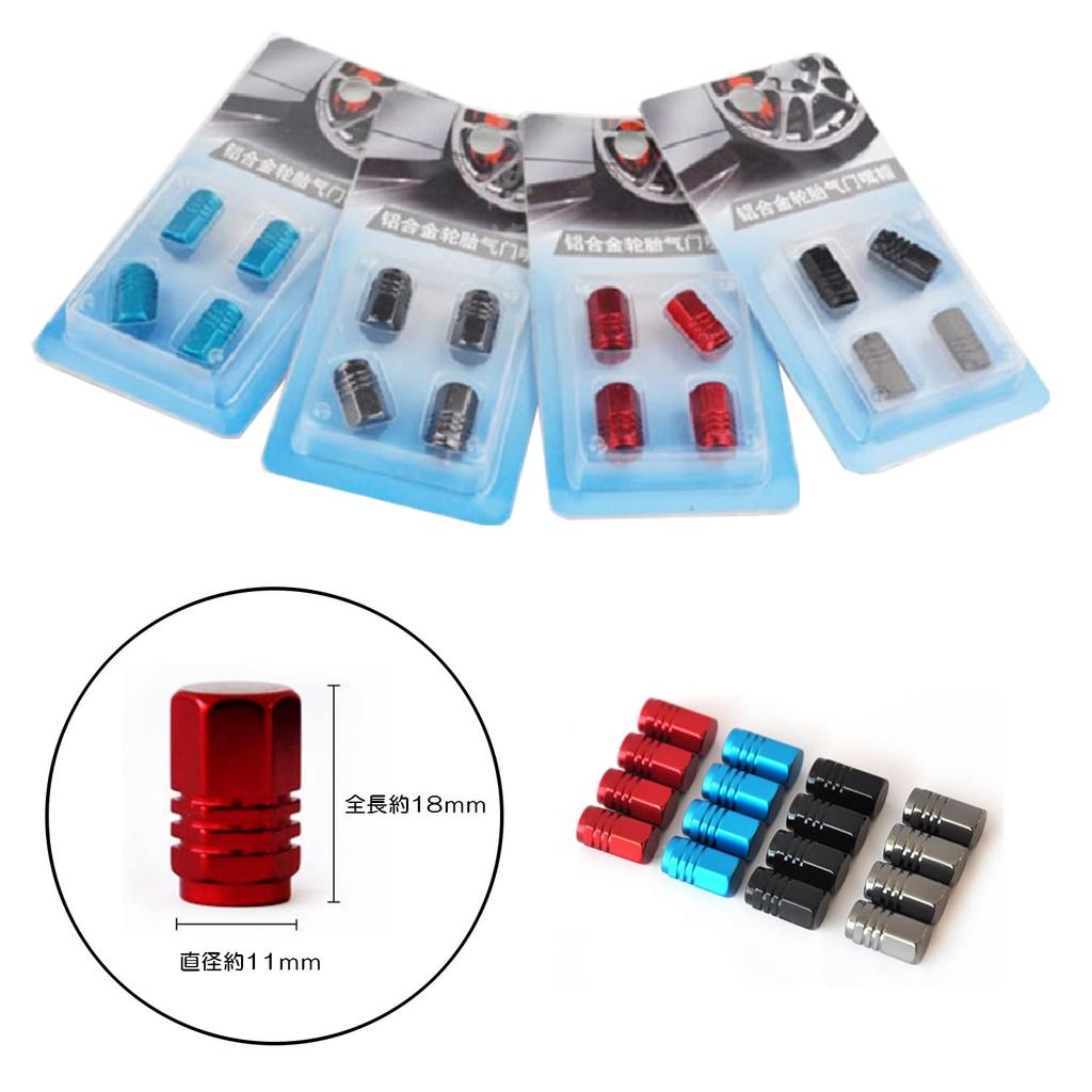 SowKow 4 шт. Красные колпачки воздушных клапанов Авто Мотоцикл Декоративные детали Устойчивые к коррозии Красные