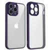 For iPhone 14 Pro Max Case Matte Skin Touch Clear PC+TPU Shockproof Phone Back Cover