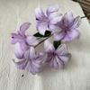 White Artificial Lily Flowers 5-head Simulation Decorative Bouquet  Indoor Decoration