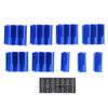 Geometric Wrench Organizer 20 Slots Modular Magnetic Wrench Rack Holder for 6mm to 38mm 1 4in to 1 1 2in Spanner Blue