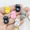 20Pcs New Cute Resin Cartoon Halloween Cat Series Flat Back Parts Embellishments For Hair Bows Accessories
