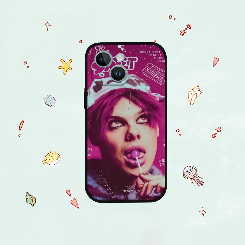Чехол для телефона Yungblud Music Singer для IPhone 1716 15 14 13 Pro Max 11 12 Mini X Xs XR Черный силиконовый чехол