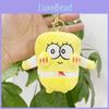 Charming Cartoon Plush Spongebob And Patrick Star Keychain Doll For Kids Room Decor