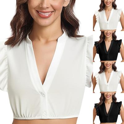 Женская элегантная классическая пивная фестивальная рубашка с кружевной отделкой и короткими рукавами