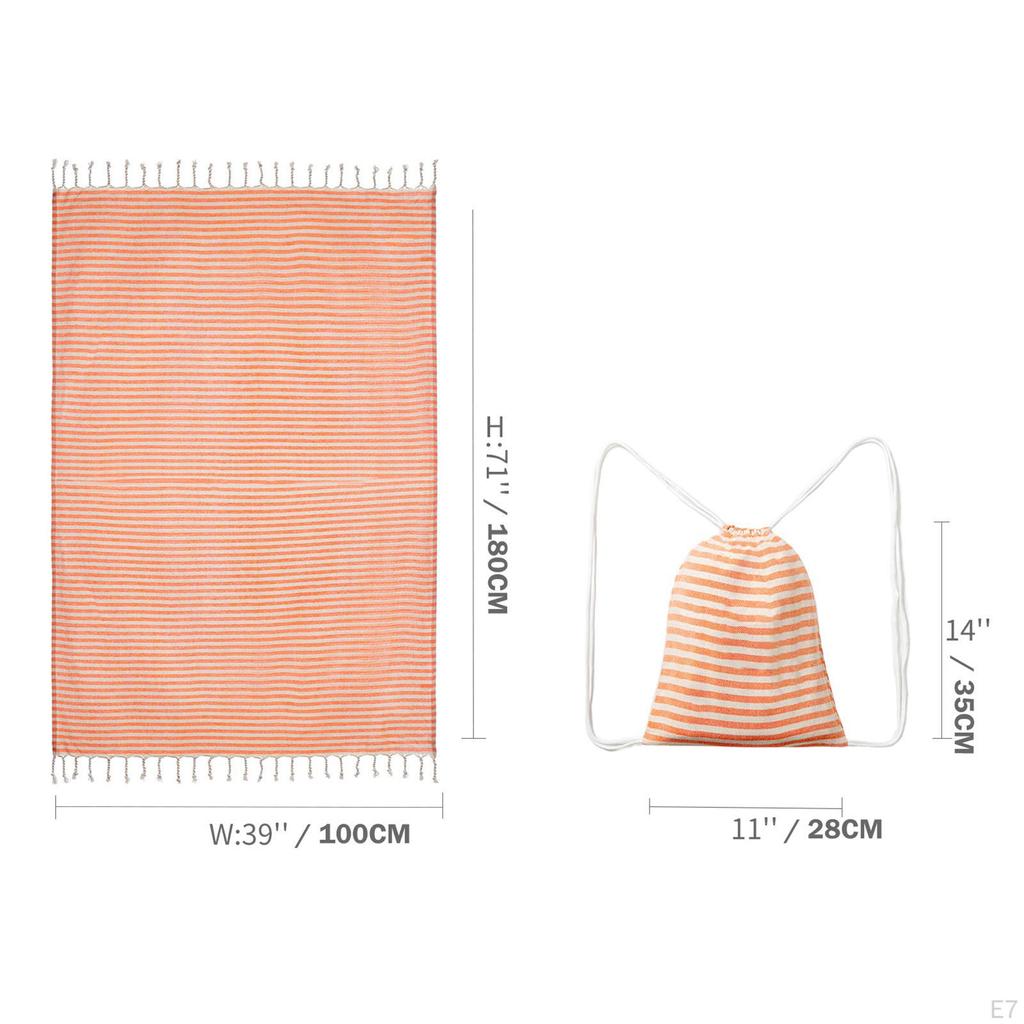 Хлопковое турецкое пляжное полотенце-одеяло быстросохнущее впитывающее походное складное аксессуары для плавания