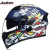 JIEKAI Jiekai helmet for men and women, motorcycle open-face helmet with dual visors, summer anti-fog, stylish and cool, with Bluetooth, suitable for