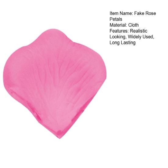 1 Bag Artificial Fake Rose Petals Eco-friendly Realistic Looking Colorful Simulation Silk