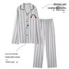 Langsha Men's 100% Cotton Long-Sleeve Pajama Set