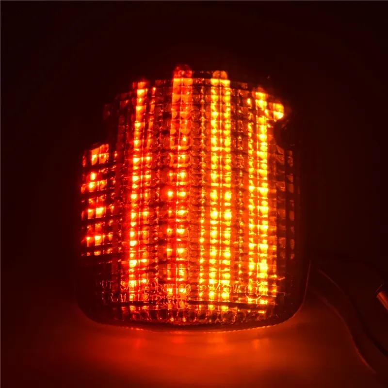 waase For Honda VALKYRIE TOURIER 1500 1800 1997-2005 E-Mark Rear Tail Light Brake Turn Signals Integrated LED Light