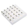 A C110V Globe LEDs G40 Bulbs Lamp 25PCS E12 Base Socket Holder IP44 Water Resistance Warm White for