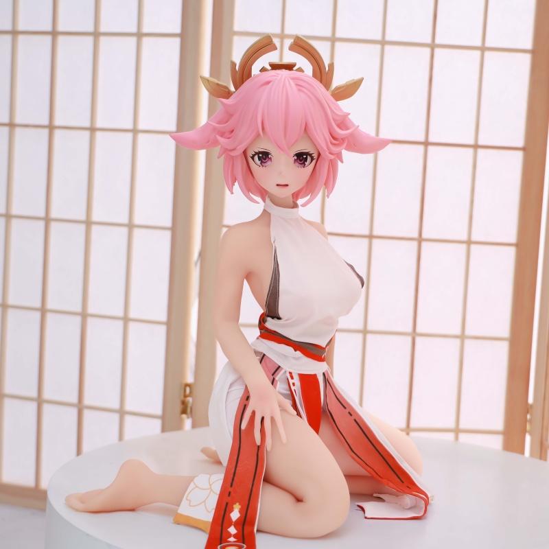 75 см мужская секс-кукла с большой грудью в японском стиле аниме Genshin impact Yae Miko мастурбационная чашка эротическая секс-игрушка для взрослых