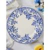 Blue And White Western Dining Set Cerc Soup Bowl Sugar Pot Steak Plate Nordic Sle Round Ape Adult Use Diware