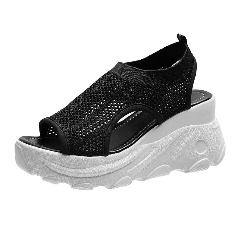 Новые водонепроницаемые плетеные студенческие повседневные модные универсальные модные сандалии для женщин