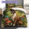 Boxer Pattern Bedding Home Decoration Birthday Gift (1 * duvet cover + 2 * pillowcase, without core)
