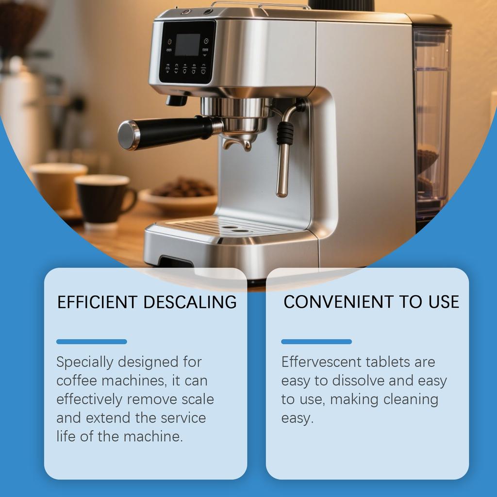 Coffee Machine Cleaner Descaling Tablets, Universal Cleaning Tablets To Remove Scale And Odor, Coffee Pot Descaling And Cleaning