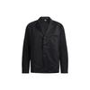 Solid Color Suit Jacket With Single-Breasted Closure Men Outerwear Black H64626