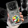Football Soccer Ball Design Shockproof Phone Case for Xiaomi Redmi Note 15 14 13 12 Pro Plus 11 11S 11T 5G Cover Anti Fall Funda