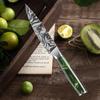 Нож для фруктов из нержавеющей стали, маленький, с узором «дамасская сталь», многоцелевой нож для очистки и нарезки фруктов, бытовой кухонный нож