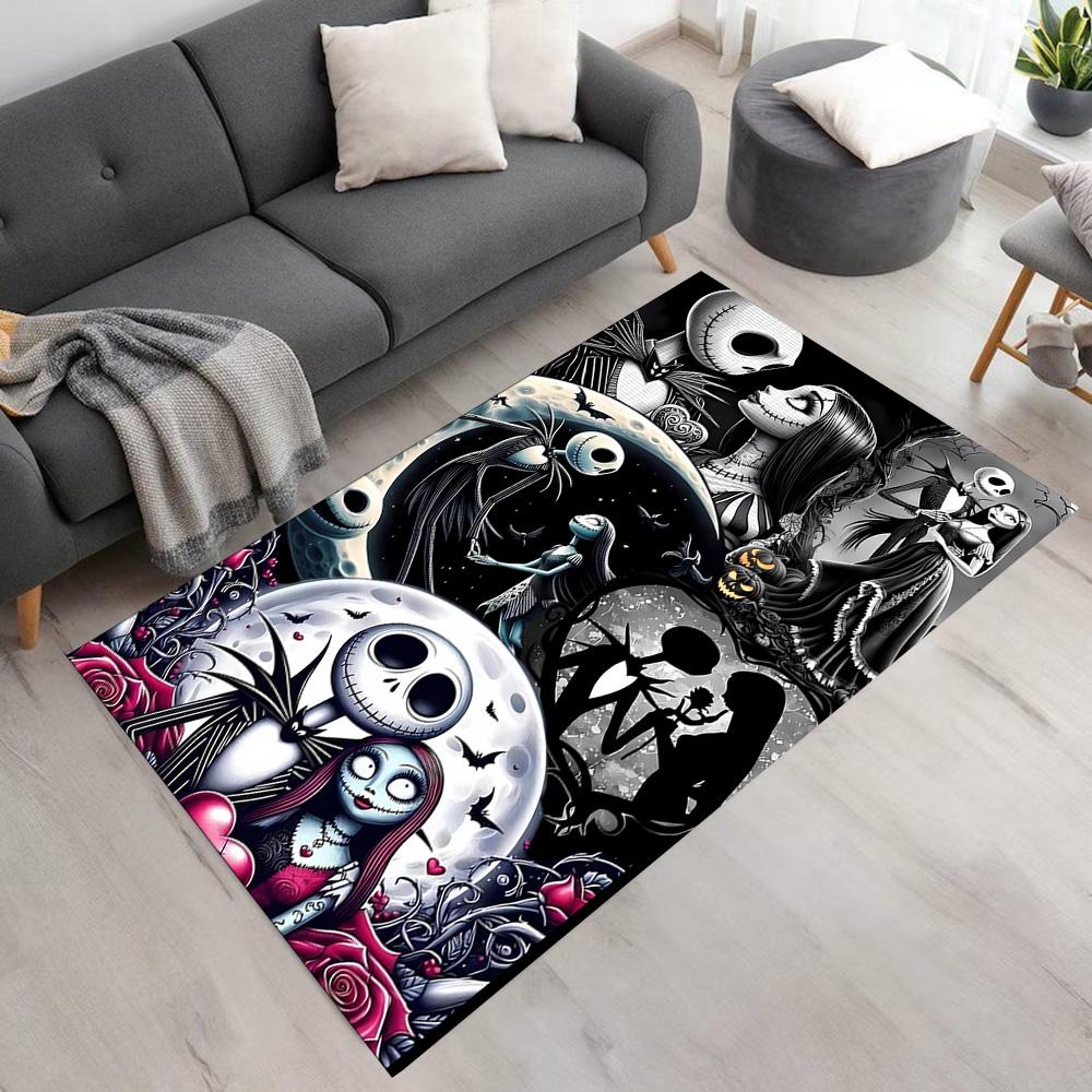 Jack Skellington Carpet Perfect for Dormitory Kitchen Playrooms Outdoor Antislip Carpet Anime Office Decor Spiritual Gift