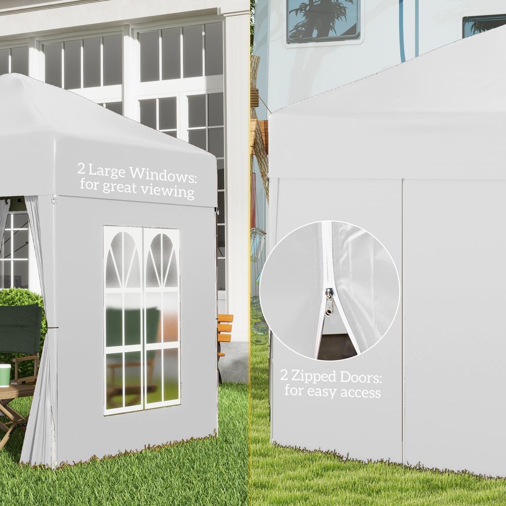 Pop Up Gazebo Canopy, size (2 x2m)-White