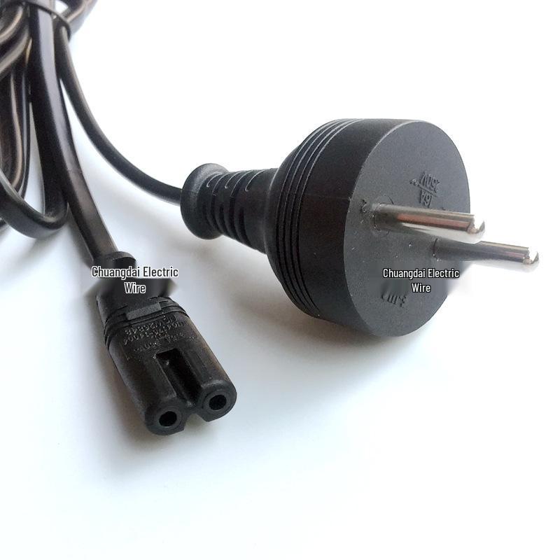 SII Israel Standard 3-Pin Clover Leaf Power Cord with 90-Degree Bend