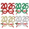2026 Funny Eyeglasses Frames Party Decoration Christmas Theme New Year Photo Frame Creative Eye Wear for DIY Xmas Holiday Decor