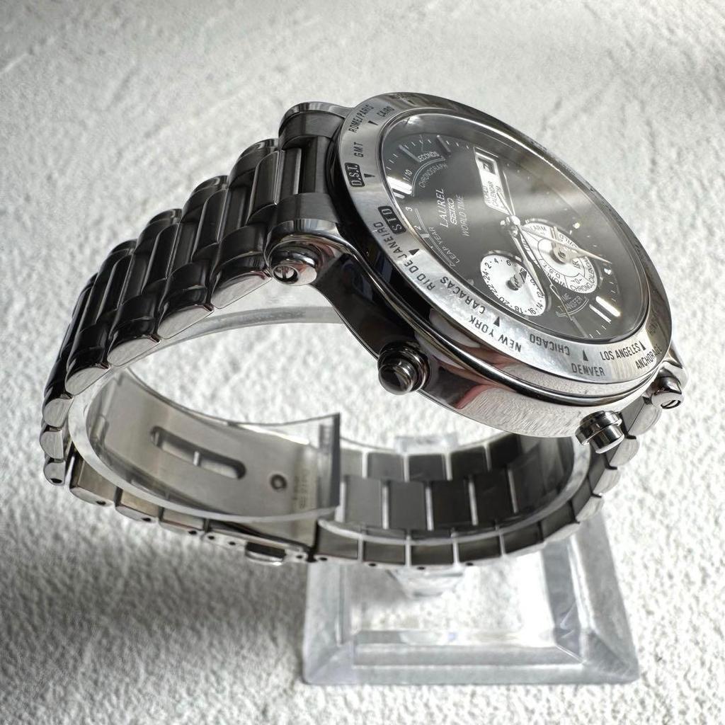 Used SEIKO LAUREL 6M15-7040 Chronograph Men's Watch [Origin]