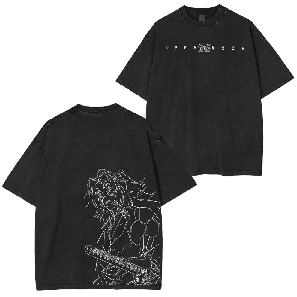 Anime Demon Slayer Anime Printed Tshirt Mens and Womens Washed Tshirt High Quality Vintage Cotton Tshirt Harajuku Tops
