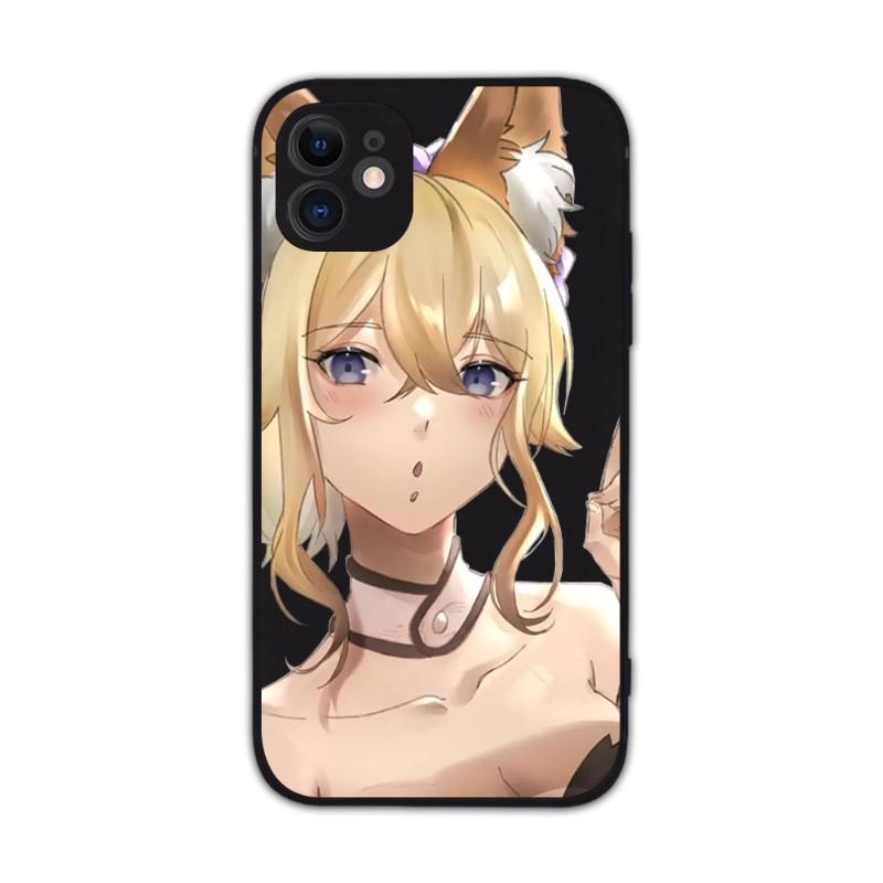 Cute Girl Jean Genshin Phone Case For IPhone 14 11 12 13 Pro Max X XR XSMax 6 6S 7 8 Plus SE 2022 Soft Square Color Phone Cover