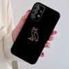 Чехол для телефона D-Drake O-OvO OWL для Samsung S24,21,22,23,30,Ultra,20,Plus,Note,10,9, Черный мягкий силиконовый чехол